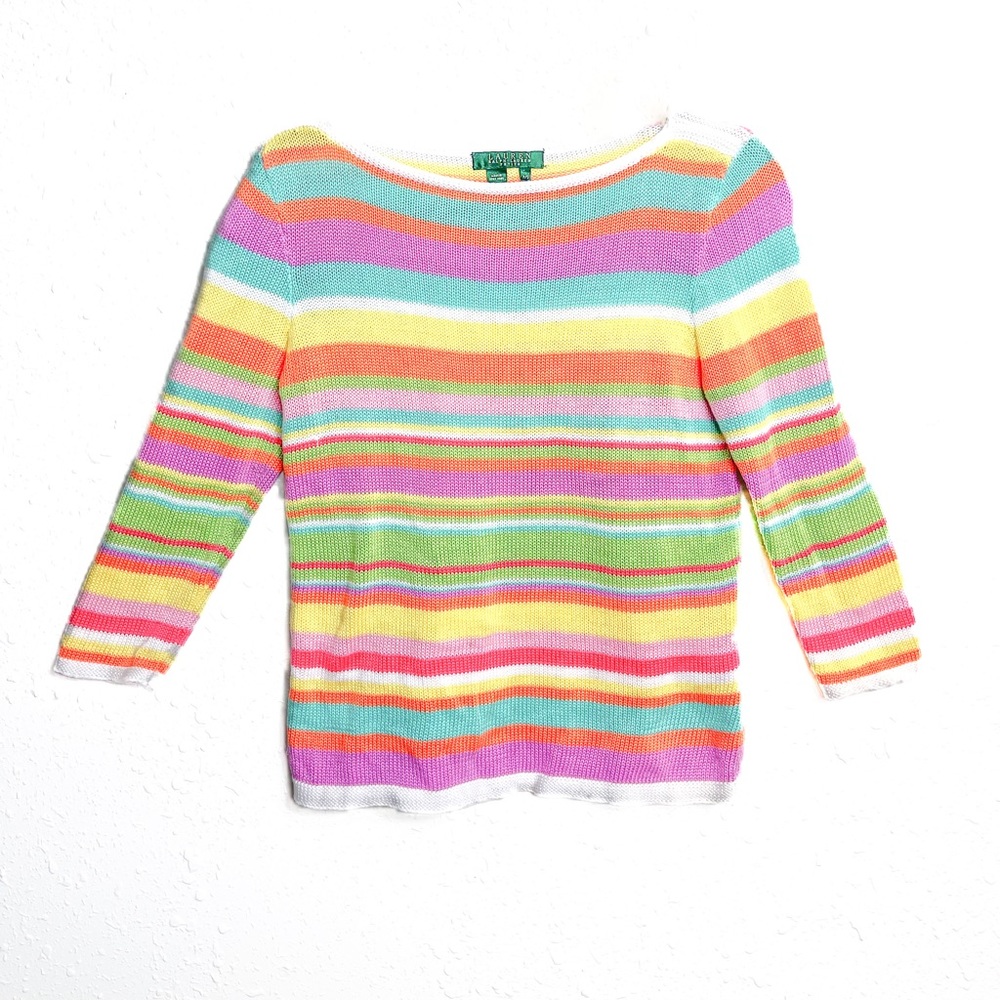 Y2Ks Ralph Lauren cotton candy sweater SIZE S